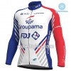 Cykeltrøje 2018 FDJ N001 Vinter Thermal Fleece